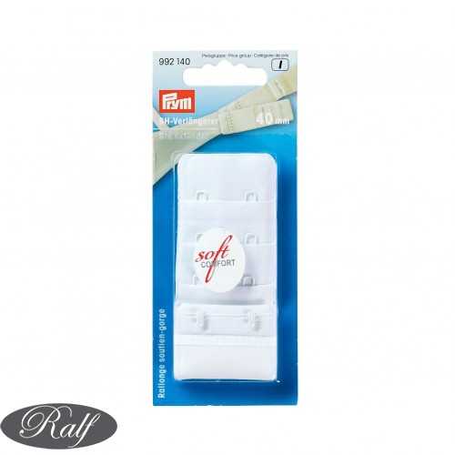 Prelungitor sutien, mos & baba 3x2, alb, 40 mm - Prym 992140